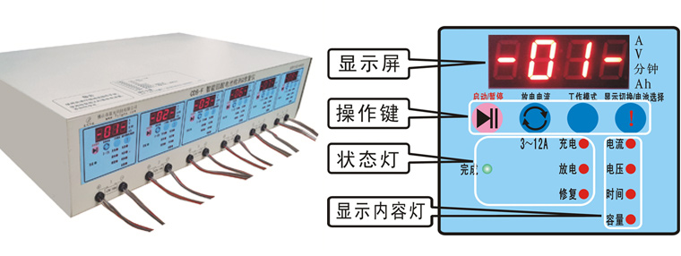 CD6-F 藍光智能鉛酸電池檢測/修復儀(12V/16V通用)